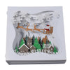 Snowy Village Charm 3D Pop Up Christmas Card