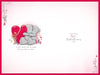 Bears With Big Red Heart For the One I Love Valentine's Day Card With Paper Insert