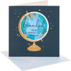 Globe Design for Grandad Father's Day Card