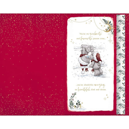 Bears Dancing Fiancée Luxury Handmade Christmas Card