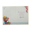 To All The Family Beautiful Flower Pot With Eggs Design Easter Card