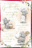 Bear Baking Mice Pies Lovely Granddaughter Christmas Card