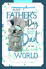 Bear With Trophy Best Dad 3D Father's Day Card