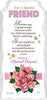 For a Special Friend Flower Design Sentimental Handcrafted Ceramic Plaque