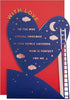 Moon & Stars Design Someone Special Valentine's Day Card