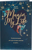 Gold Lettering Design For the Special Man in My Life Christmas Card