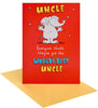 Elephant Design Uncle Birthday Card