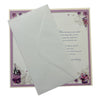Son & Daughter-in-Law Purple Floral Design Opacity Anniversary Card
