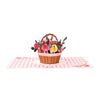 Flower Basket 3D Pop Up Greeting Card