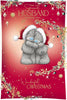Bears Hugging Husband Christmas Card