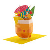 3D Pop-Up Cocktail Design Birthday Card