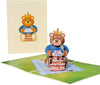 Bear on Picnic Scene 3D Pop Up Birthday Card