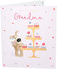 Boofle with a Big Cake Stand Grandma Birthday Card
