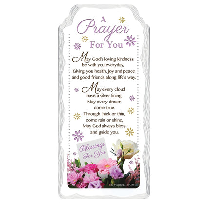 A Prayer And Blessing  For You Sentimental Handcrafted Ceramic Plaque