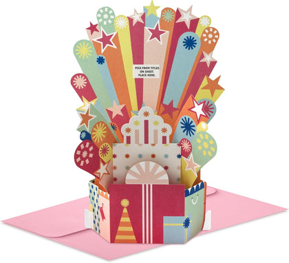 Paper Wonder Pick a Title Customizable Pop Up Birthday Card for Her Sister Niece Goddaughter Great Granddaughter