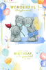 Bears Stood With Rose And Envelope Wonderful Boyfriend Luxury Birthday Card