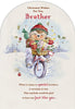 Hedgehog Design Winter Scene Brother Christmas Card