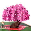 Heart Tree 3D Pop Up Greeting Card - Valentine’s Day Anniversary Birthday Wedding