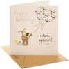 Boofle With Heart Balloon Birthday Card