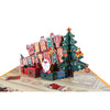 Jolly & Bright Gingerbread Themed 3D Pop Up Christmas Card