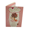 To The One I Love Rose Flower Pot Design Open Greeting Card