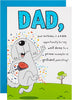Dog Illustration Pop Up Design Funny Dad Birthday Card