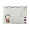 On Your Wedding Day Two Teddy Holding Heart Design Congratulations Card