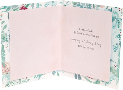 Heart & Leaves Design Mother's Day Card