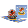 Pirate Octopus Ferris Wheel 3D Pop Up Greeting Card