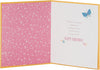 Flower & Butterfly Design Grandma Birthday Card