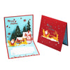 Santa Claus and Winter Scene 3D Pop Up Christmas Card