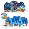 Santa’s Sleigh Ride Christmas Tripods Pop Up Card