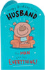Funny Design Husband Birthday Card