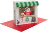 Paper Wonder 3D Pop Up Santa Hot Cocoa Shop Christmas Card