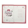 For a Dear Granddaughter and Partner Couple Walking in Winter Wonderland Design Christmas Card