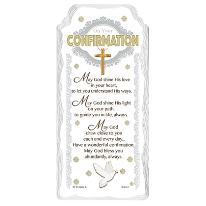 On Your Confirmation Sentimental Handcrafted Ceramic Plaque