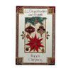 For Granddaughter & Family Red & Gold Ornament Christmas Card