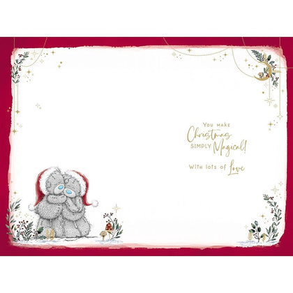 Bears Hugging Amazing Girlfriend Christmas Card