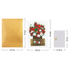 Christmas Poinsettia Bouquet Holiday Pop Up Card