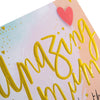 Contemporary Heart Design Mum Birthday Card