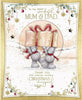 Bears With Large Gift Mum & Dad Handmade Christmas Card