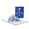 Bright Traditions Hanukkah Celebration 3D Pop Up Greeting Card