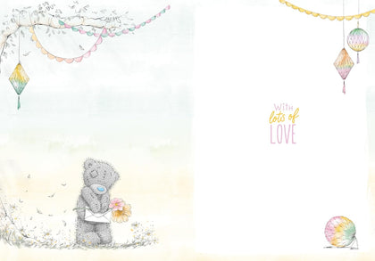 Bear Balancing Cakes Aunty Birthday Card