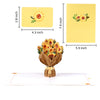Bouquet of Sunflowers 3D Pop Up Greeting Card - Mother's Day Wedding Anniversary