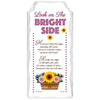 Look On The Bright Side Sentimental Handcrafted Ceramic Plaque