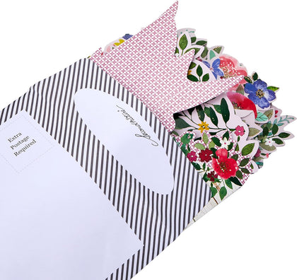 Second Nature Birthday Flowers Pop Up Greeting Card (Pack of 2)