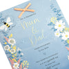 Blue Florals Design & Heartfelt Verse Mum & Dad Large Anniversary Card