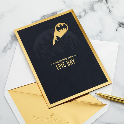 Signature Paper Wonder 3D Batman Pop Up Birthday Card (Epic Day)