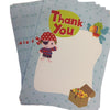 Pack of 20 Boys Pirate Thank You Cards