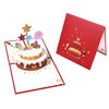 Red Cake and Sprinkles Design 3D Pop Up Birthday Card